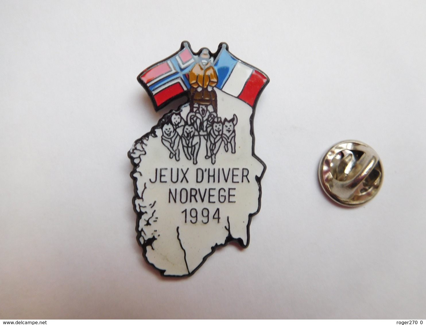 Beau Pin's , JO , Jeux Olympiques De Lillehammer 1994 , Norvége , Attelage De Chiens De Traîneau - Jeux Olympiques