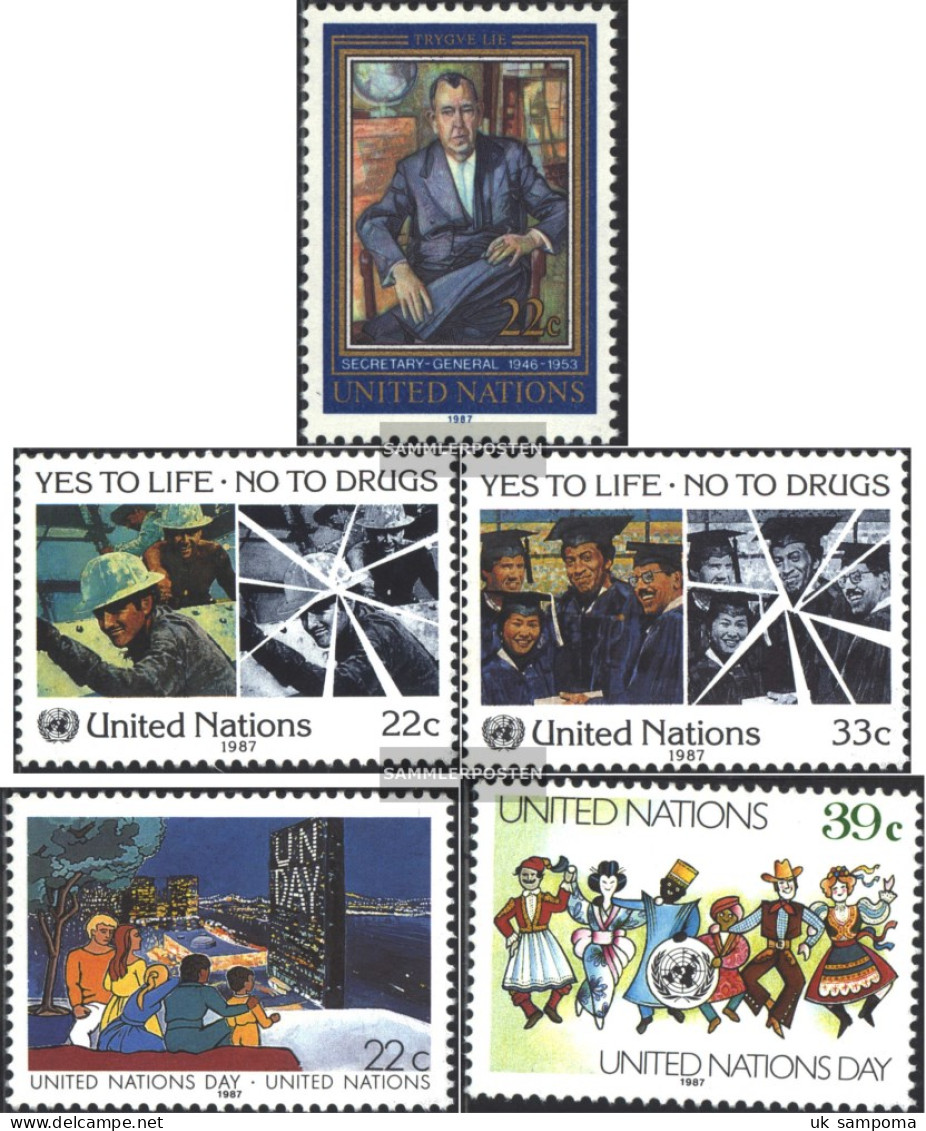 UN - New York 519,522-523,540-541 (complete Issue) Unmounted Mint / Never Hinged 1987 Lie, Drug Abuse U.A. - Unused Stamps