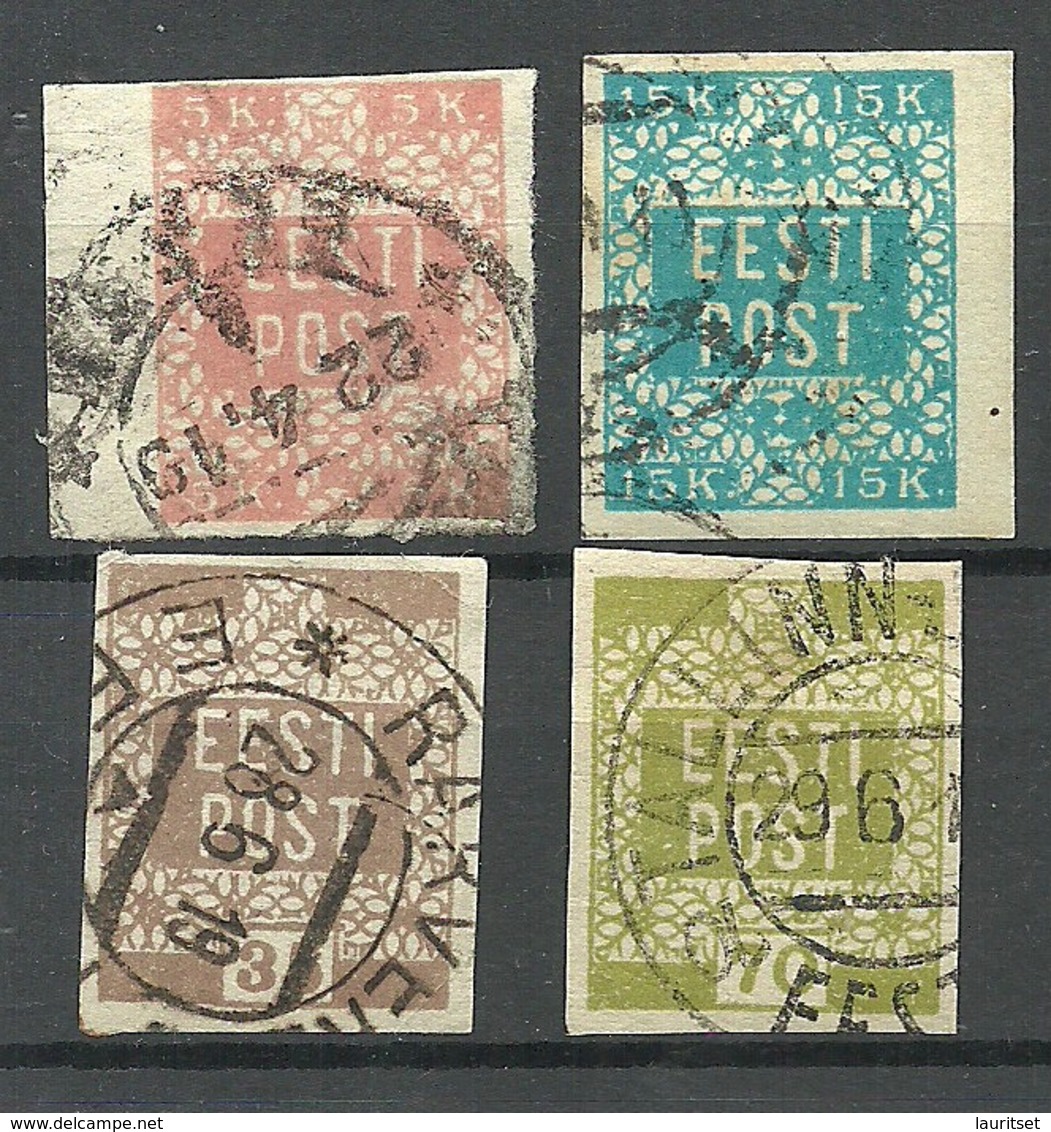 ESTLAND ESTONIA 1918/1919 Michel 1 - 4 O - Estland