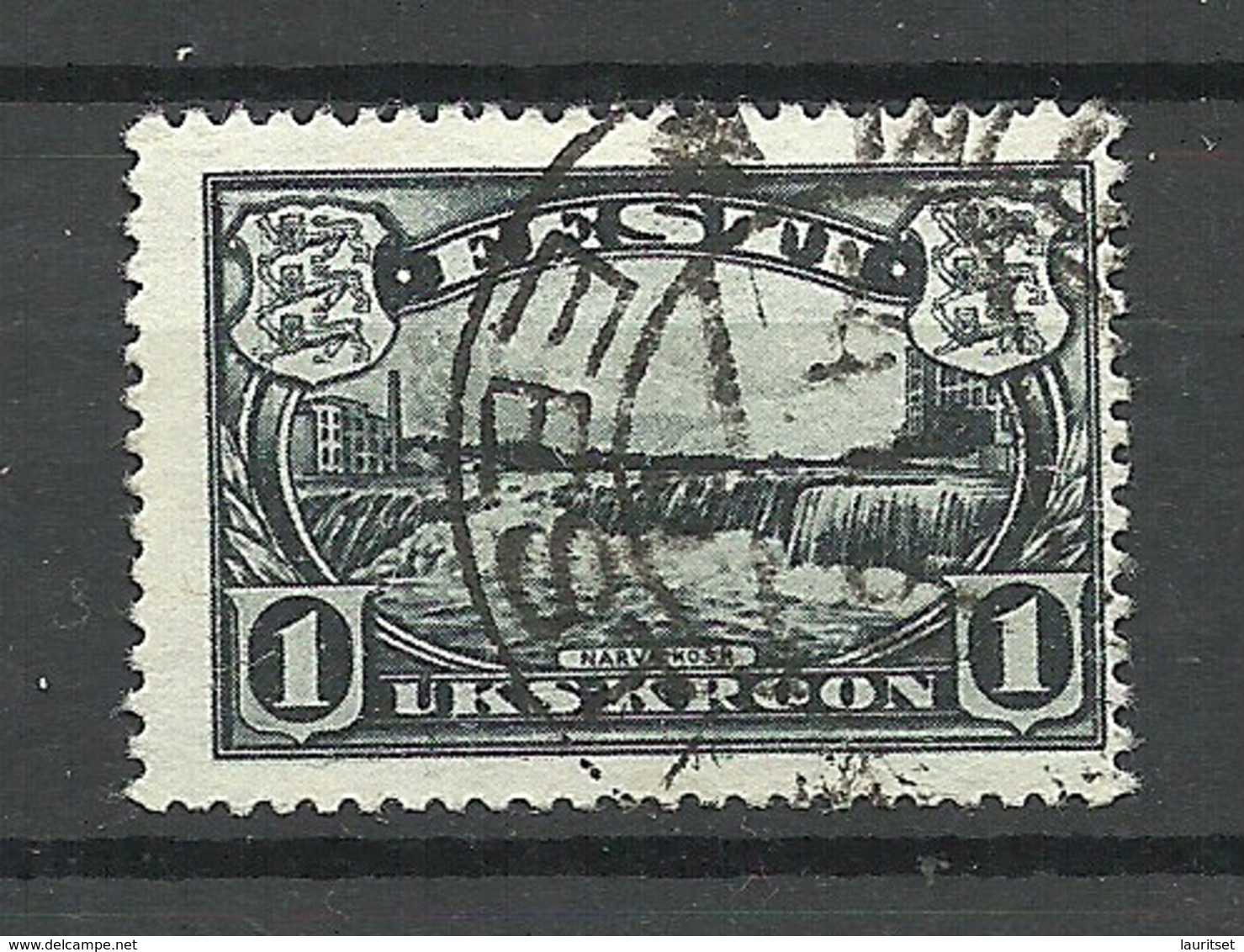 Estonia Estland 1933 Narva Water Fall Michel 98 O - Estland