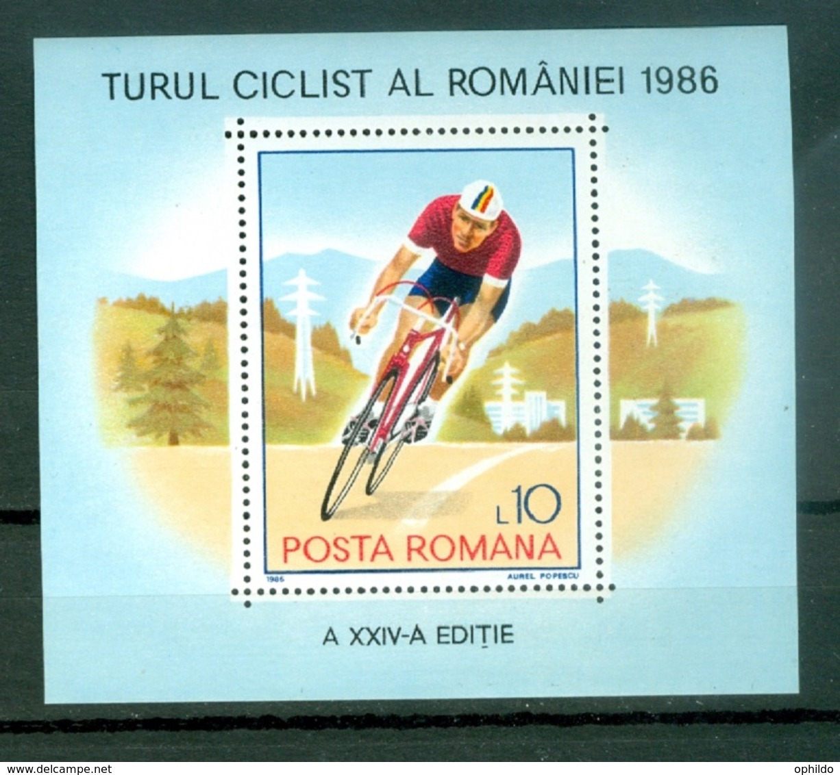 Roumanie  Yvert  BF 186   * *  TB   Sport Cyclisme - Blocchi & Foglietti