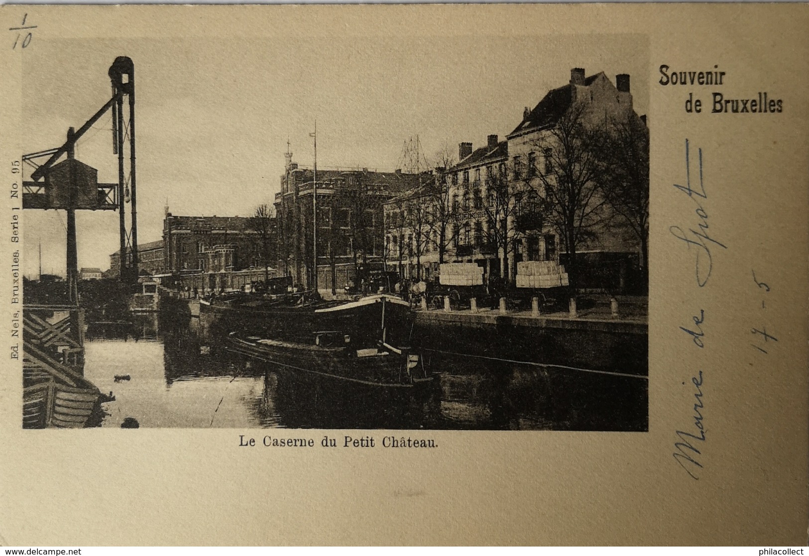 Bruxelles // Le Casernes Du Petit Chateau (schip) Ca 1900 - Brussel (Stad)