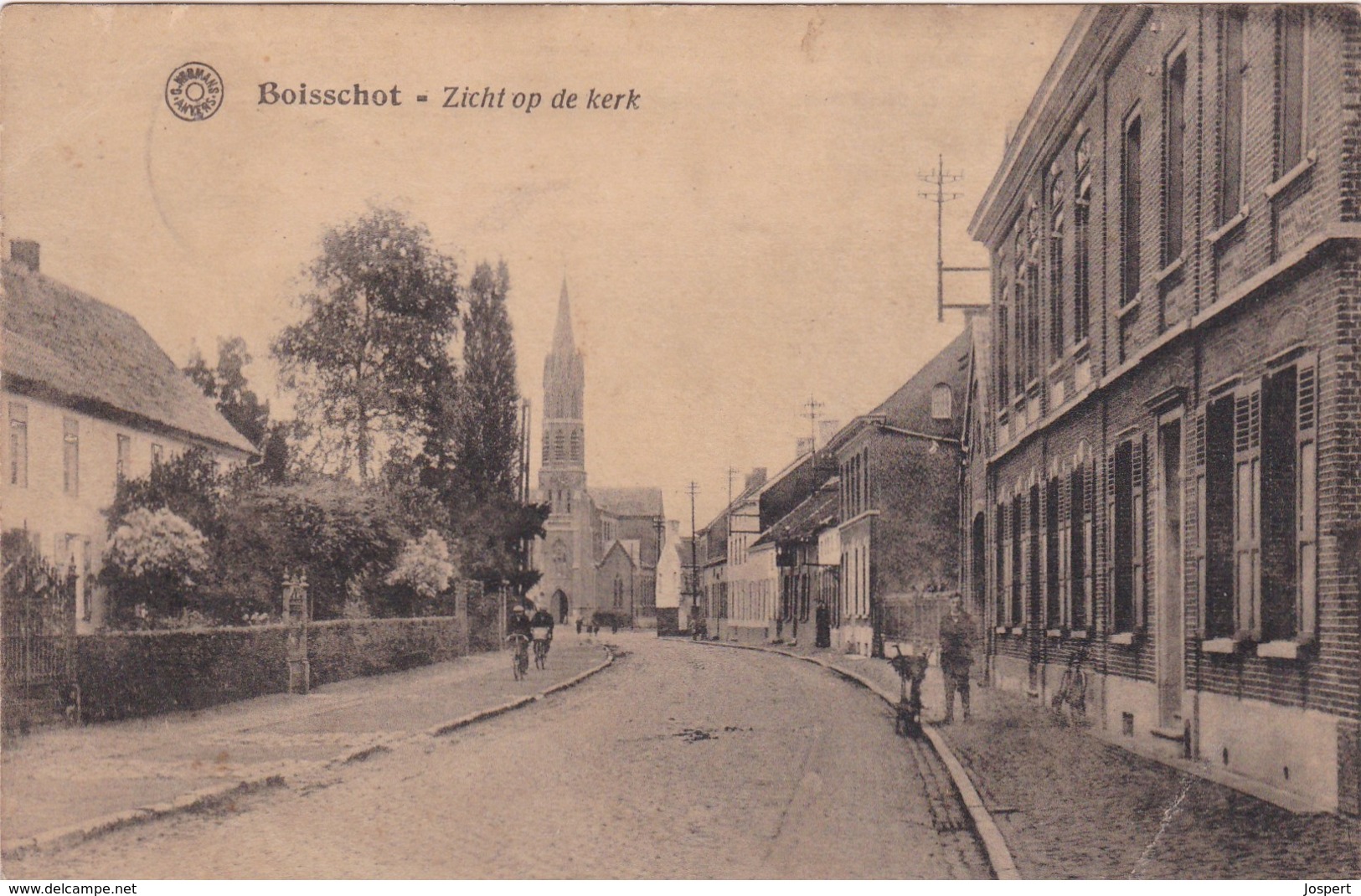 Booischot, Boisschot, Zicht Op De Kerk, 2 Scans, - Other & Unclassified