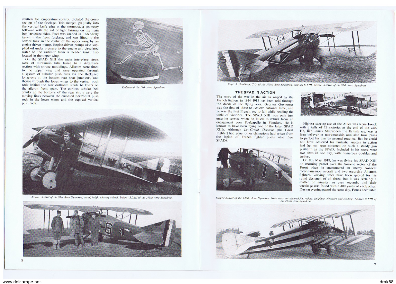 PROFILE PUBLICATIONS - THE SPAD XIII C.1 - WAR PLANE - BROCHURE LTD. COBURG HOUSE - - Other & Unclassified