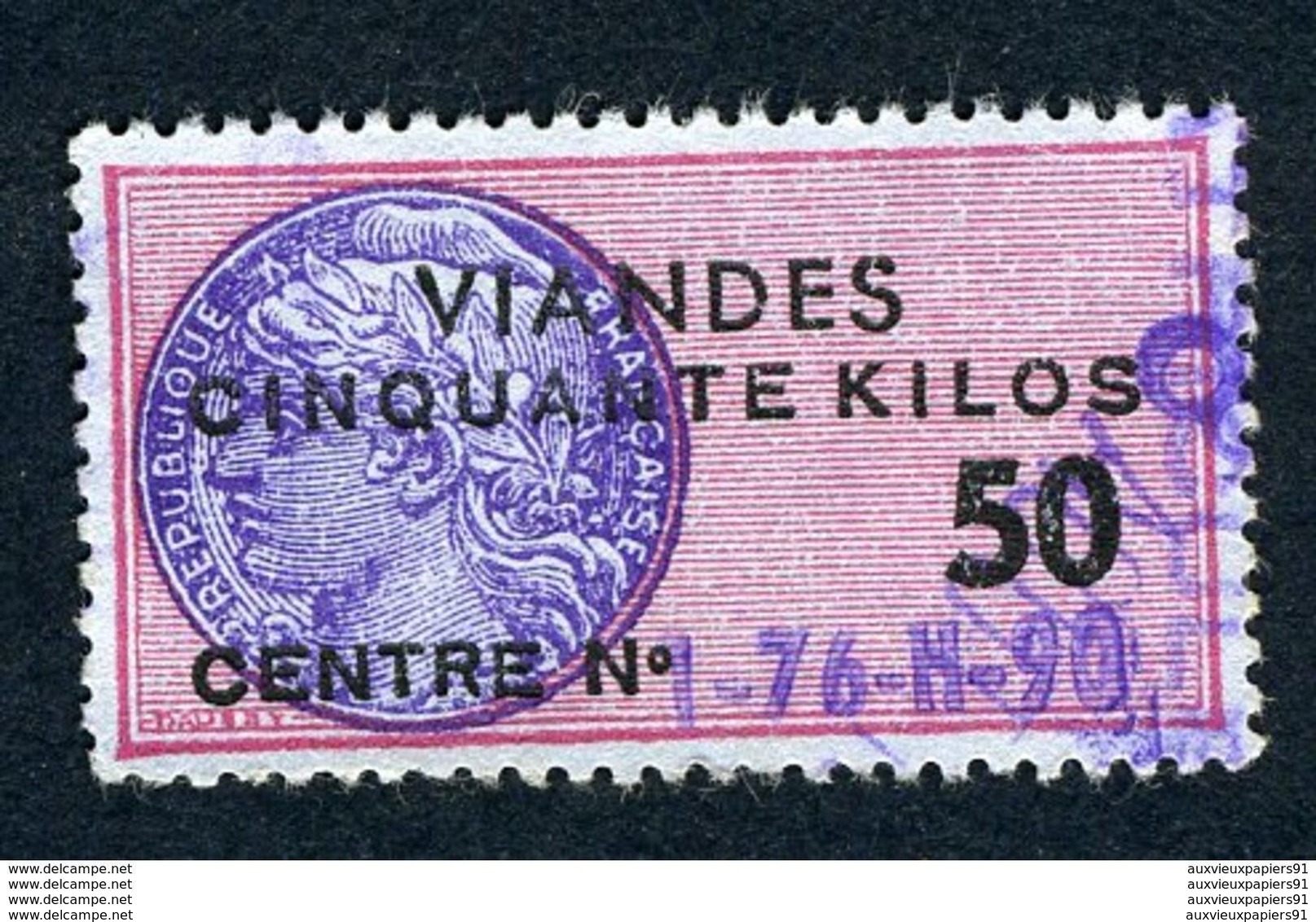 Timbre Fiscal (fiscaux) - Viandes 1960 (1 à 300 Kg) N° 153 à 162 - Autres & Non Classés