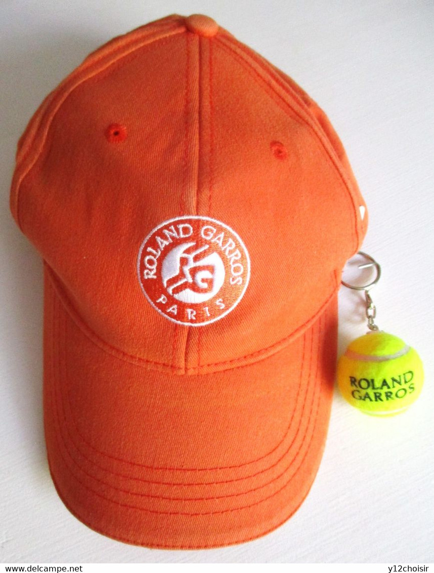 CASQUETTE & PORTE CLEFS BALLE DE TENNIS ROLAND GARROS RG PARIS TENNIS 2016 - Apparel, Souvenirs & Other