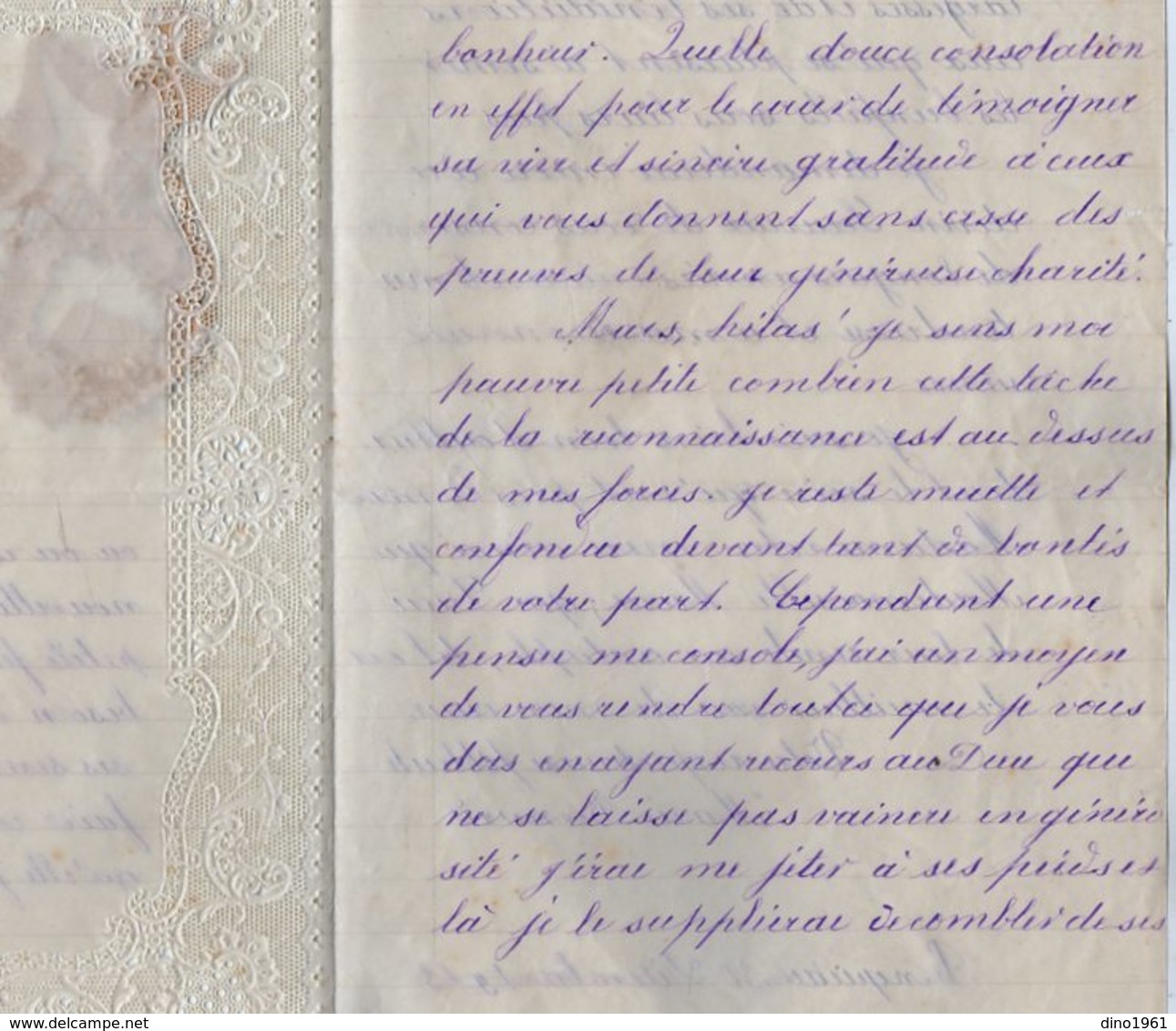 VP14.774 - PRINQUIAU 1913 - Lettre Canivet & Découpis De Melle Marie BERNARD - Manuscrits