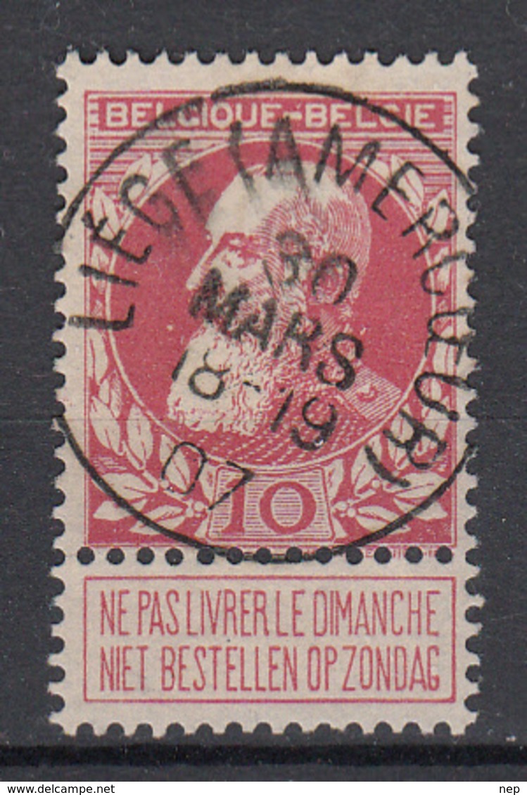 BELGIË - OPB - 1905 - Nr 74 (LIEGE (AMERCOEUR)) - 1905 Grosse Barbe