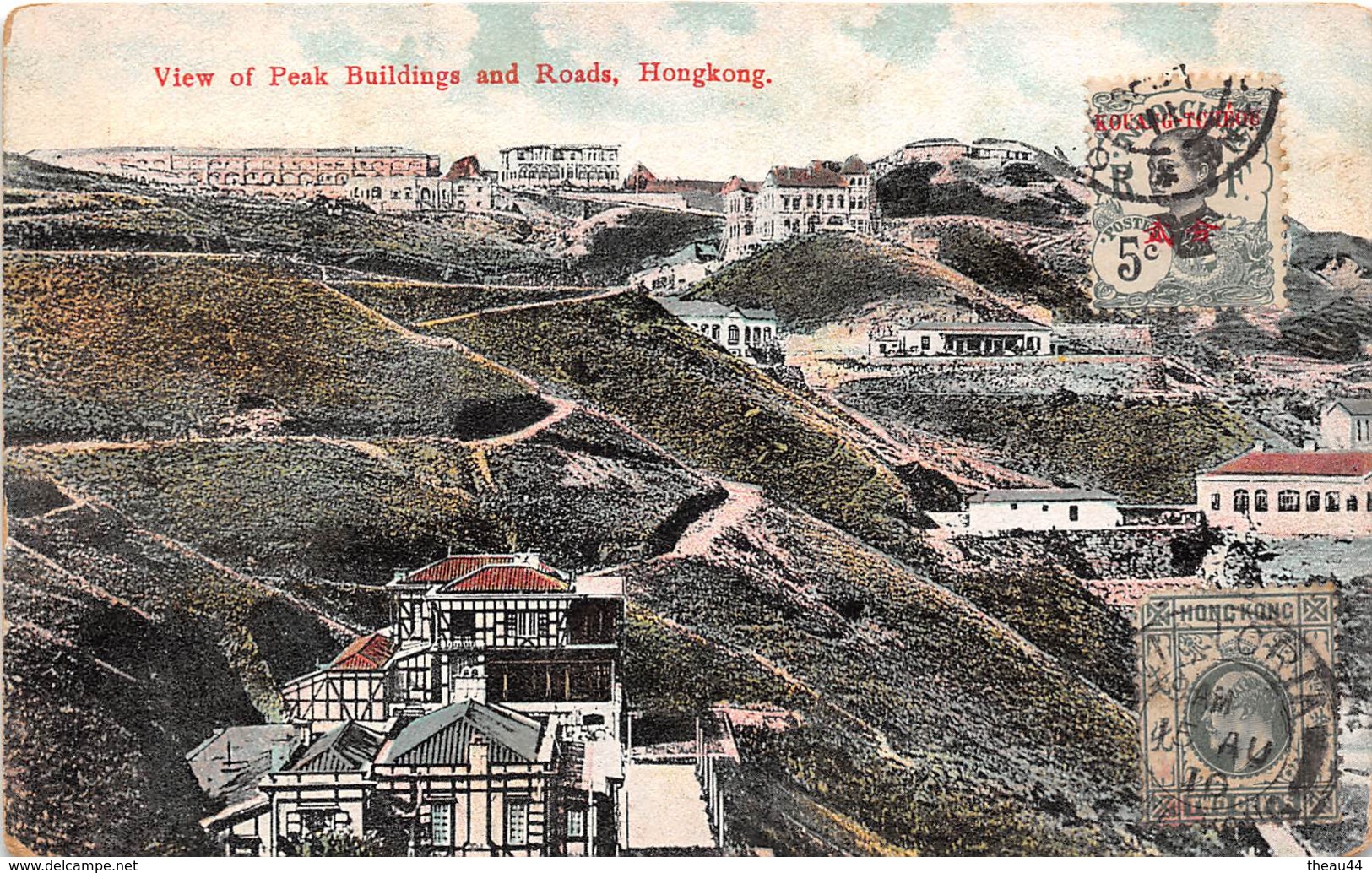 ¤¤  -   CHINE   -  HONGKONG   -  View Of Peak Building And Roads   -  Oblitération    -   ¤¤ - Chine (Hong Kong)