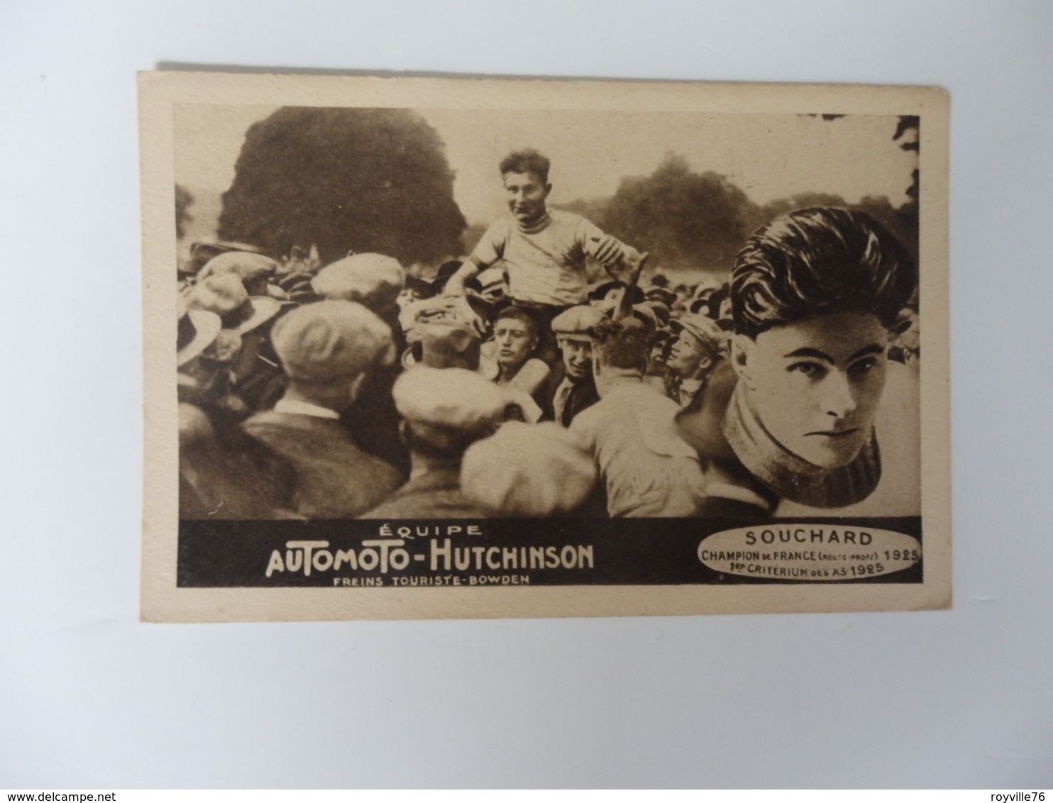 Champion De France 1925, 1 Er Critérium Des As. Equipe Automoto-Hutchinson. - Cycling