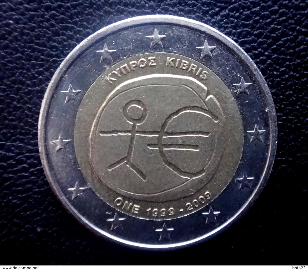 CYPRUS 2009  -- 2 Euro Gedenkmünze EMU  Münze  Coin CIRCULATED  - 1 - Cyprus