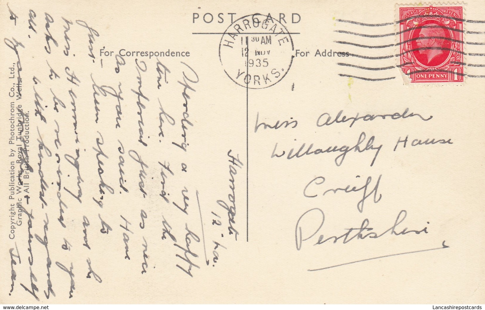 Postcard Harrogate The Stray PU 1935 My Ref  B13021 - Harrogate