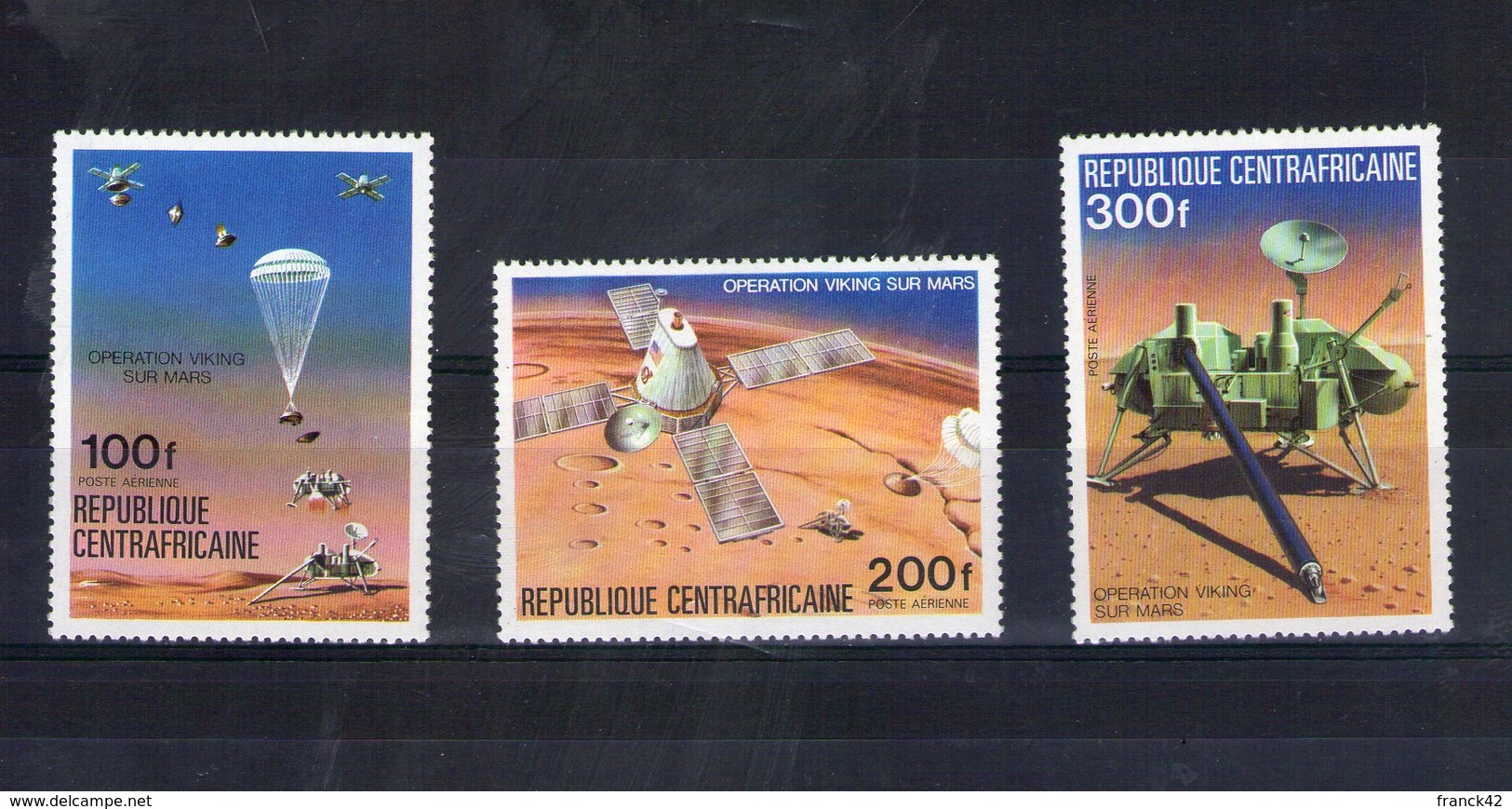 Centrafrique. Poste Aérienne. Opération Viking Sur Mars - Centrafricaine (République)