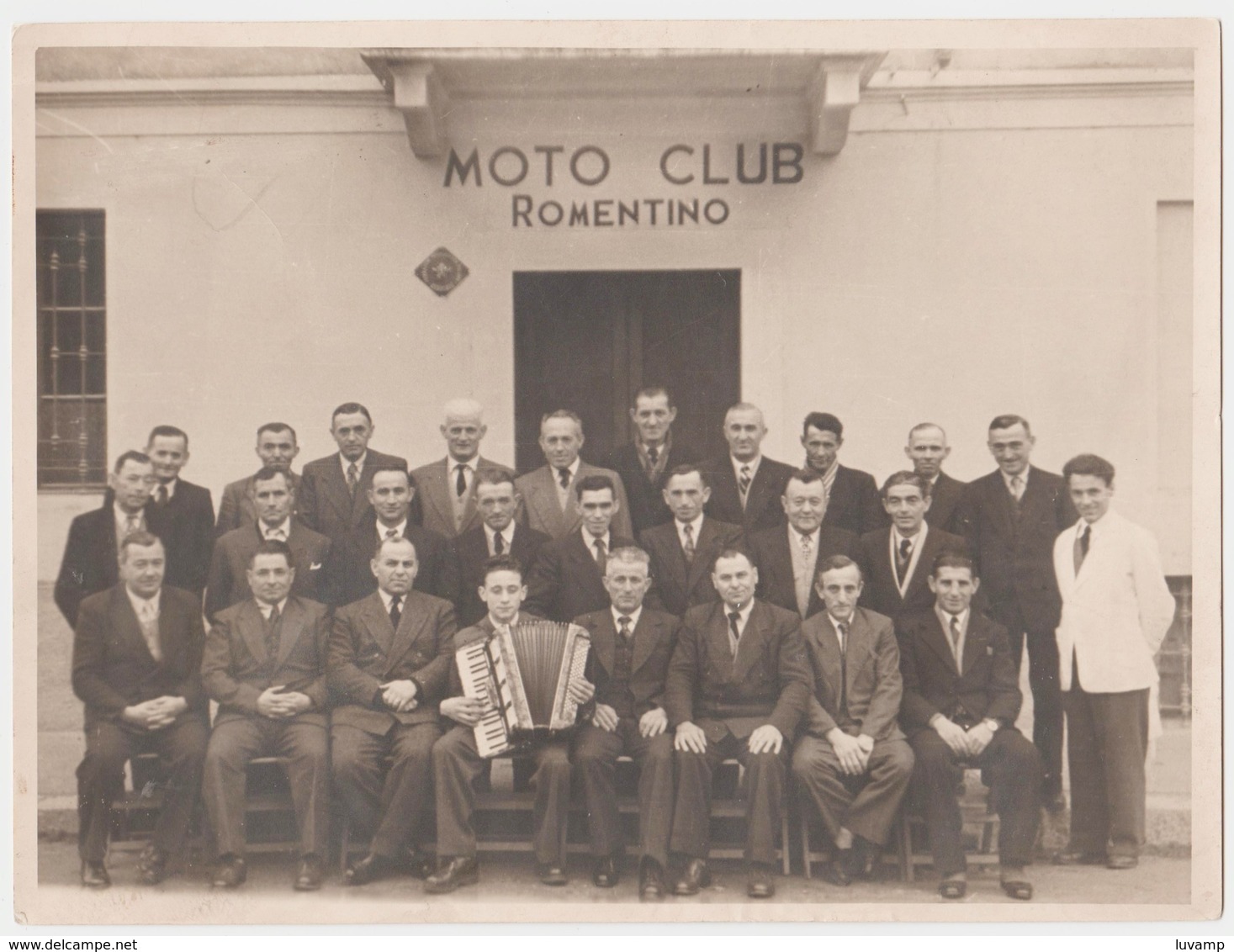 ROMENTINO (NOVARA) -FOTO ORIGINALE MOTO CLUB (50119) - Persone Identificate