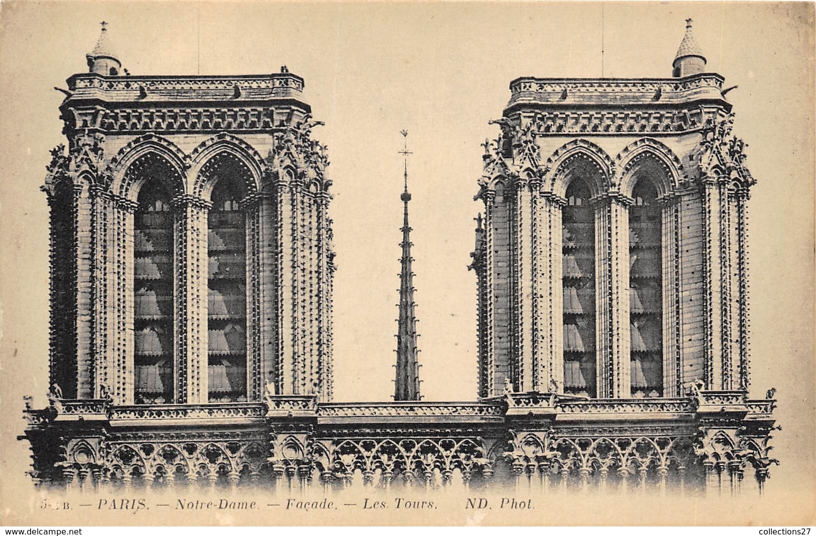 75004-PARIS- NOTRE DAME DE PARIS- FACADE- LES TOURS - Notre Dame De Paris