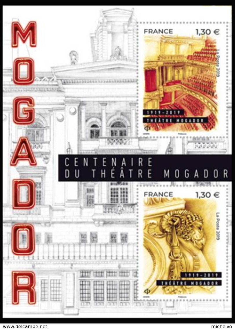 France 2019 - Yv N° F5313 ** - Centenaire Du Théâtre Mogador (timbres 5313 & 5314) - Ungebraucht