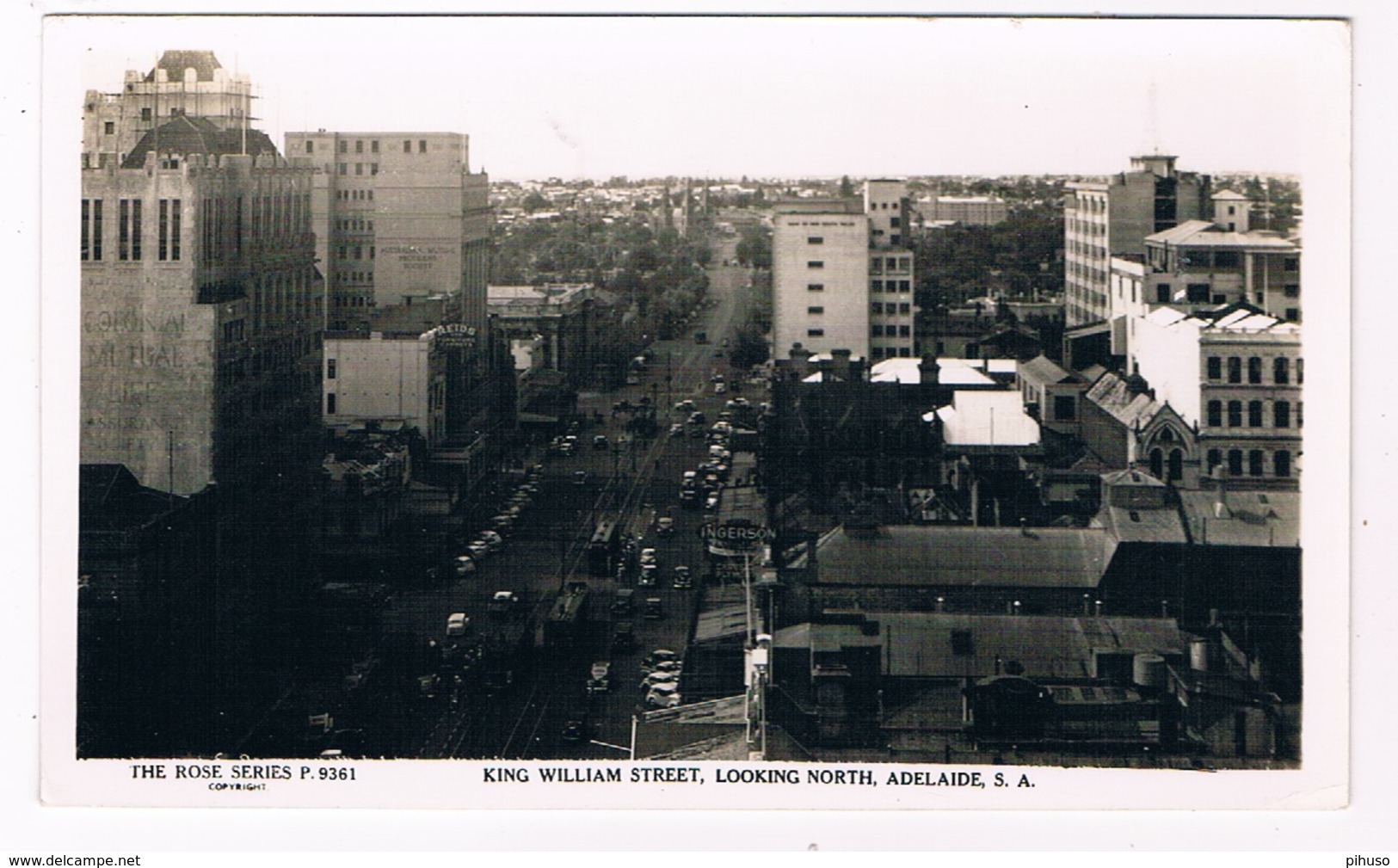 AUS-314   ADELAIDE : King William Street, Looking North - Adelaide