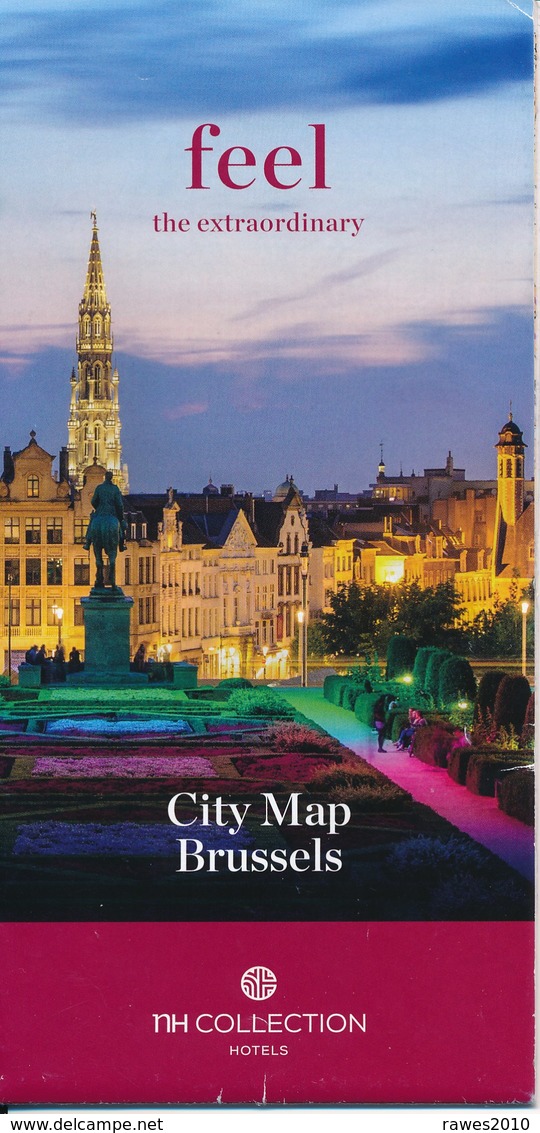 Belgien Brüssel City Map Stadtplan - Reiseprospekte