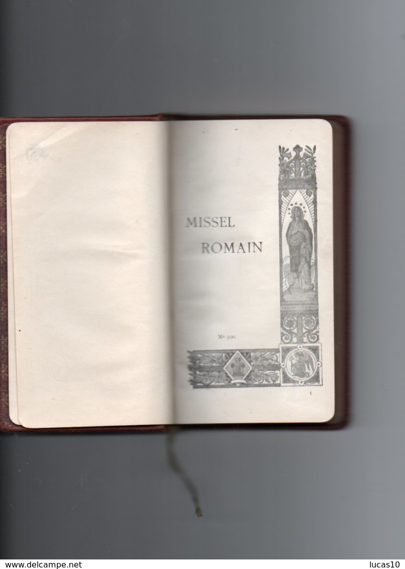 Missel  Romain   No 500  Imprimer A Limoge  Lartisien Vicaire General - Autres & Non Classés