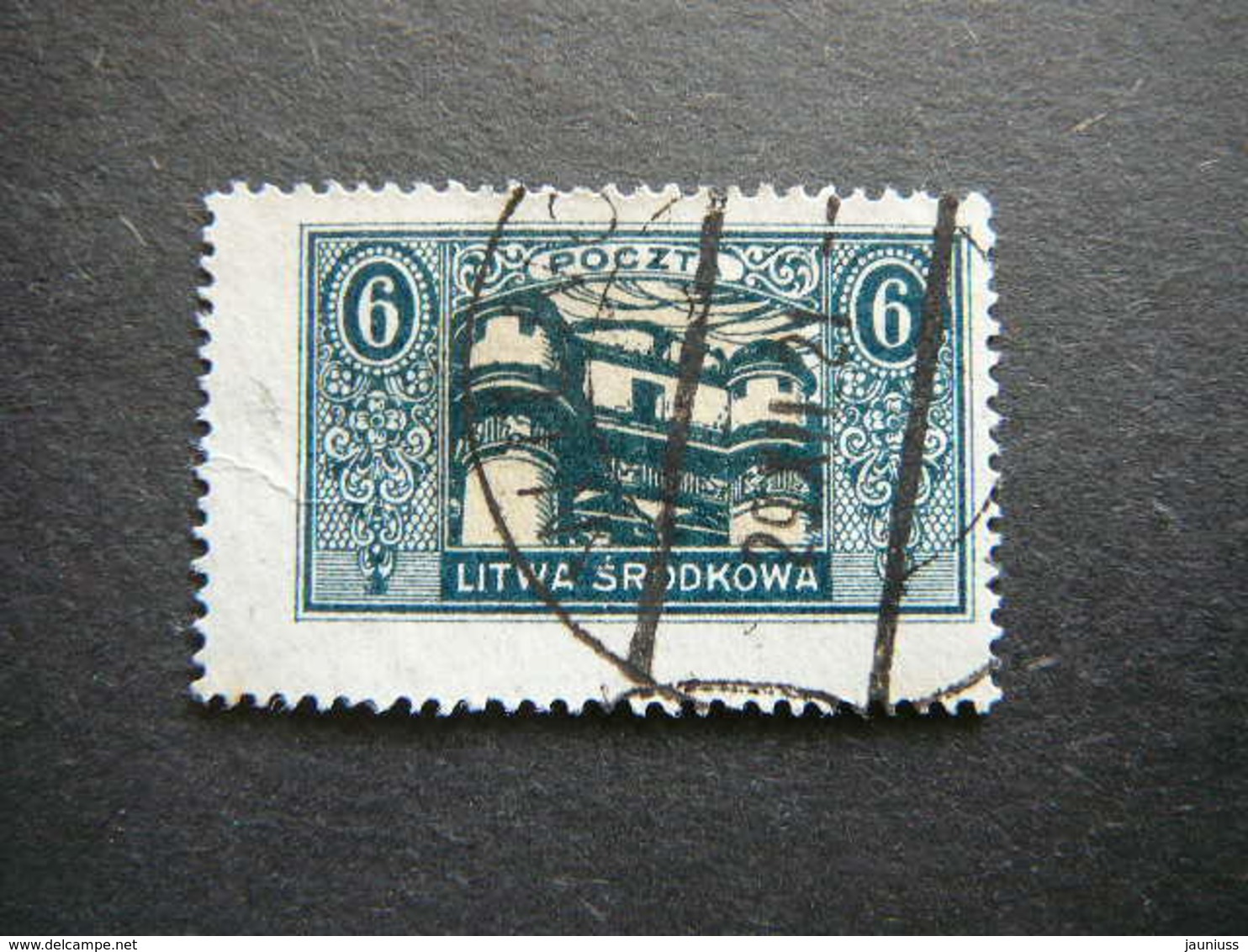 Central Lithuania Lietuva Litauen Lituanie Litouwen # 1921 Used # Mi. 39A Mittellitauen - Lituania