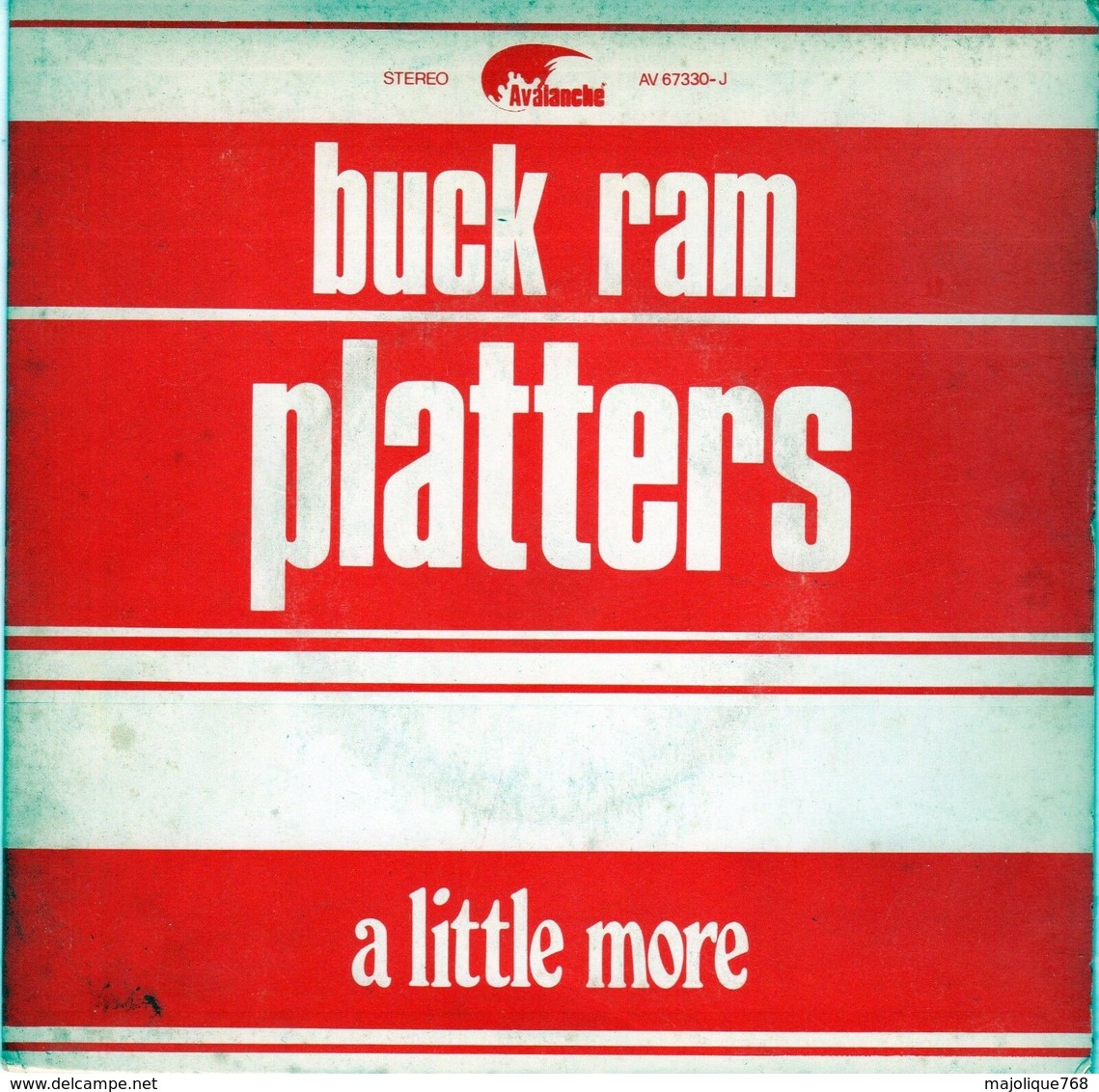 Disque De Buck Ram Platters - A Little More - Avalanche AV 67330-J - 1973 - Disco, Pop