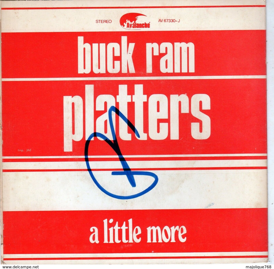 Disque De Buck Ram Platters - A Little More - Avalanche AV 67330-J - 1973 - Disco, Pop