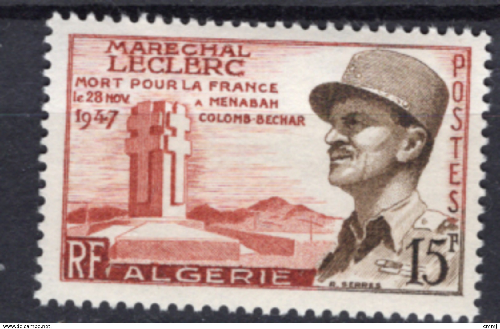 1956 - ALGERIA - Yv.  Nr. 338 - NH - (UP131.41) - Algeria (1962-...)