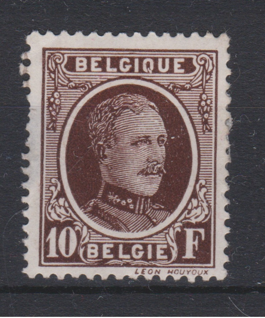 Belgique - 1922 - * - COB 210 - 10 F - HOUYOUX - Valeur 87€ - 1922-1927 Houyoux