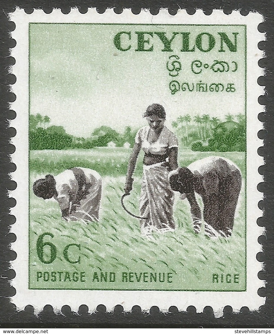 Ceylon. 1951-54 Definitives, 6c MH. SG 421 - Sri Lanka (Ceylon) (1948-...)