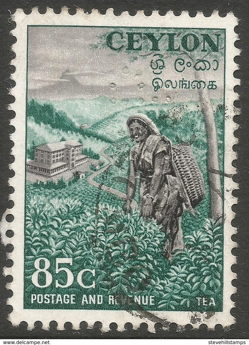 Ceylon. 1951-54 Definitives, 85c Used. SG 427 - Sri Lanka (Ceylon) (1948-...)