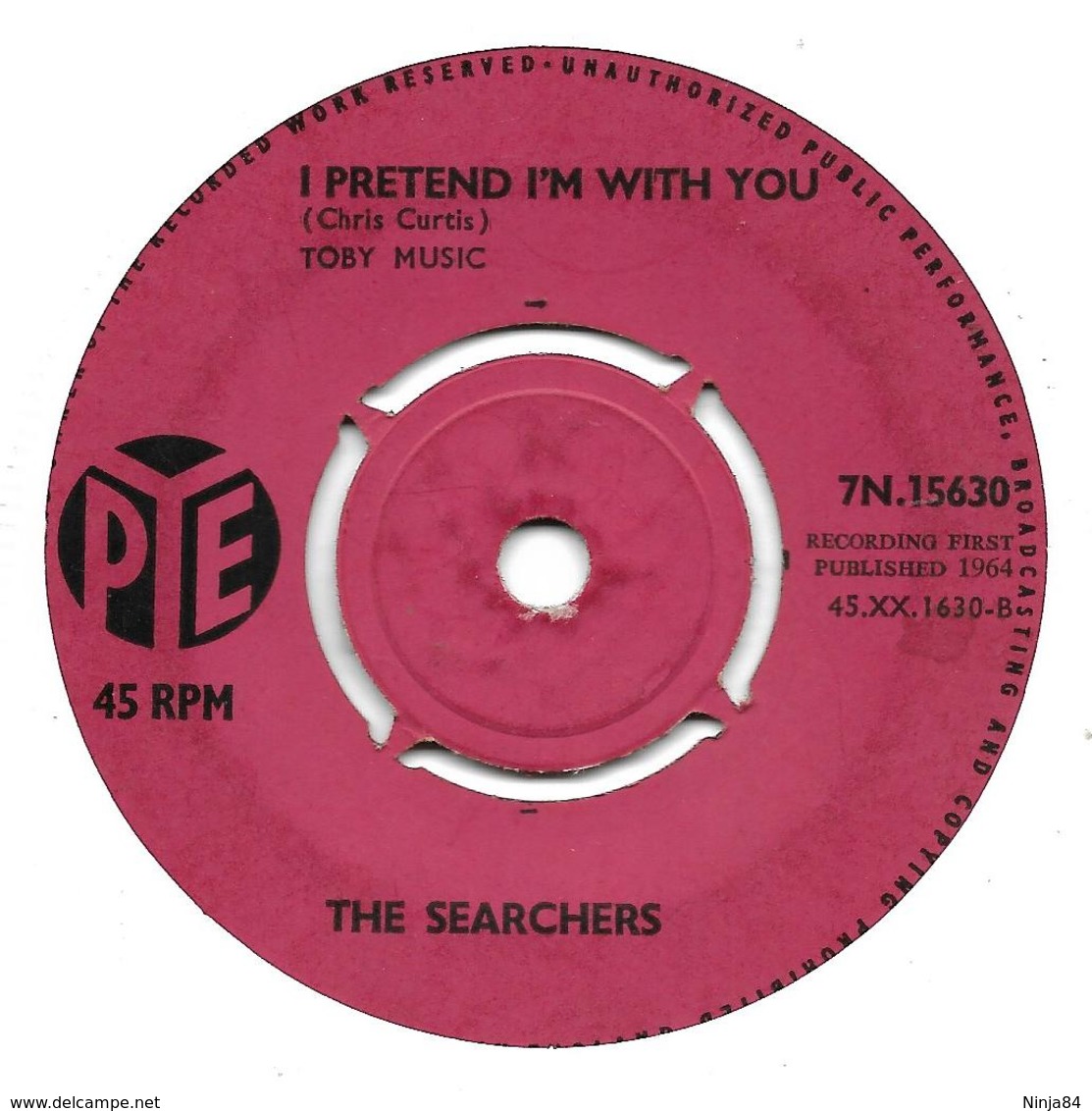 SP 45 RPM (7")   The Searchers  "  Don't Throw Your Love Away  "  Angleterre - Rock