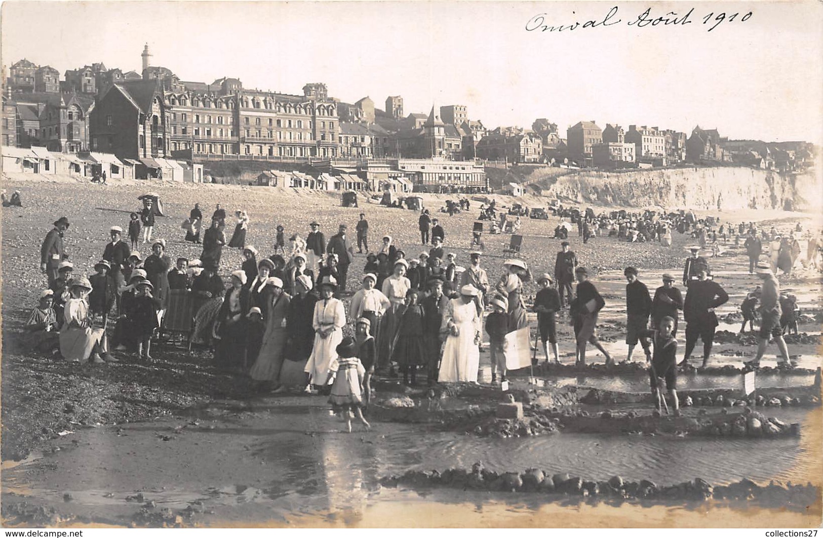 80-ONIVAL- CARTE-PHOTO-SUR LA PLAGE - Onival