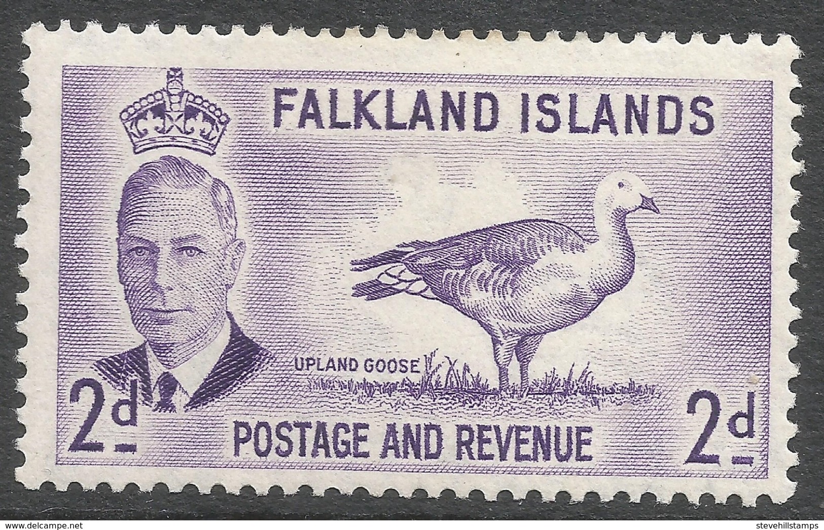 Falkland Islands. 1952 KGVI. 2d MH. SG 174 - Falkland