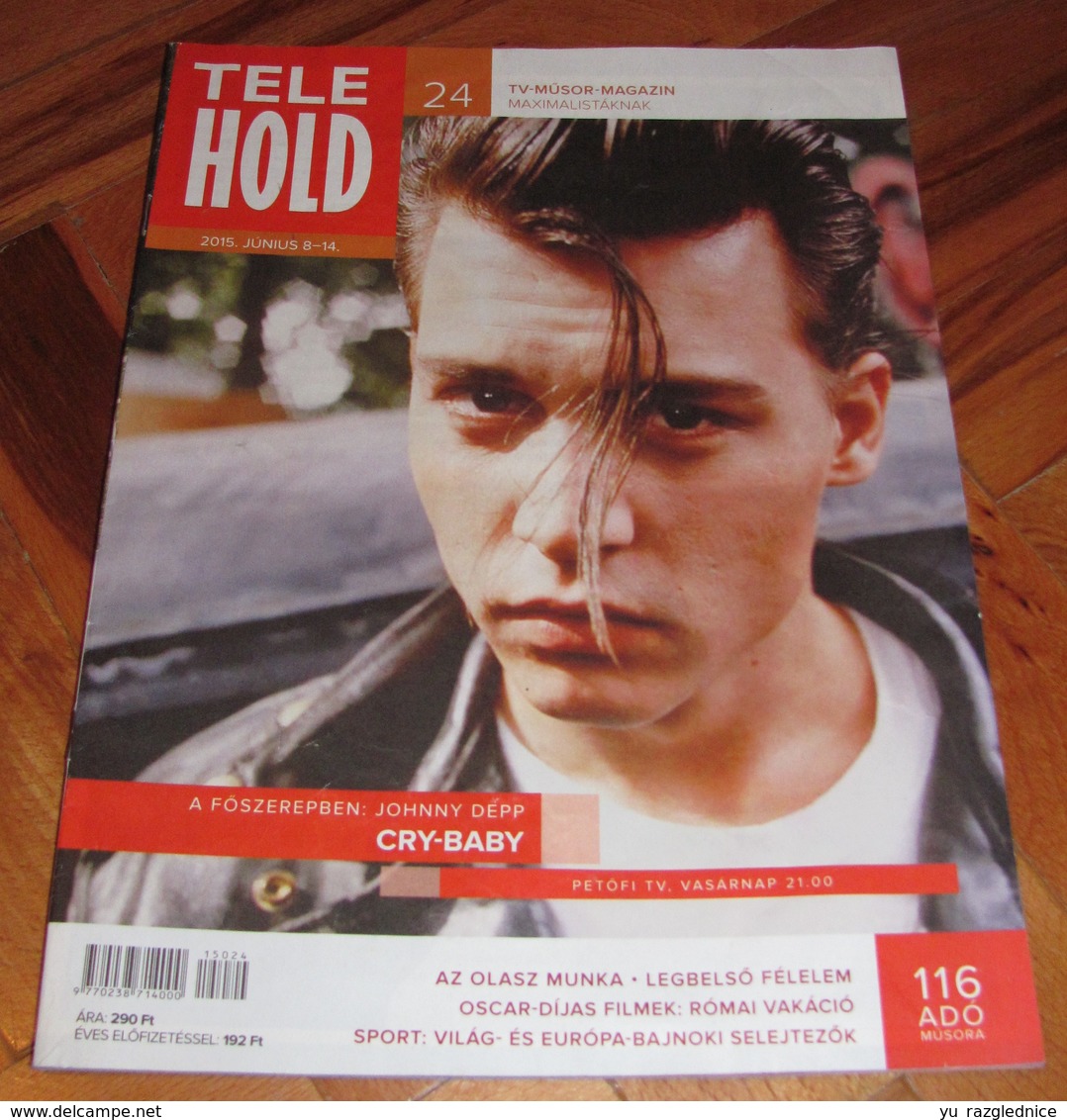 Johnny Depp - TELEHOLD Hungarian June 2015 VERY RARE - Magazines