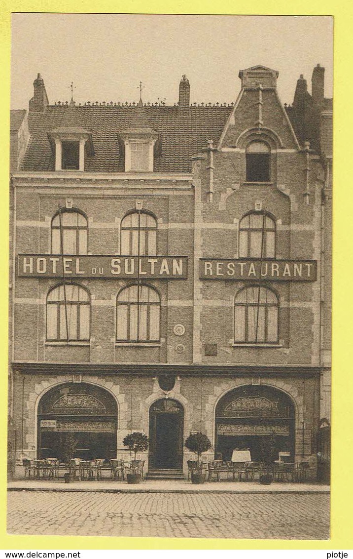 * Ieper - Ypres - Yper * (Nels) Hotel Du Sultan, Grand'Place, Café Restaurant, Prop. A. Burgho, Terrasse, TOP, Unique - Ieper