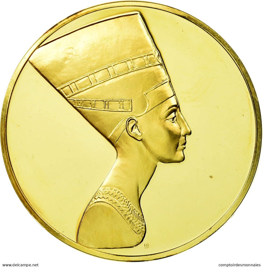 Égypte, Médaille, Queen Nefertiti, SPL+, Vermeil - Autres & Non Classés