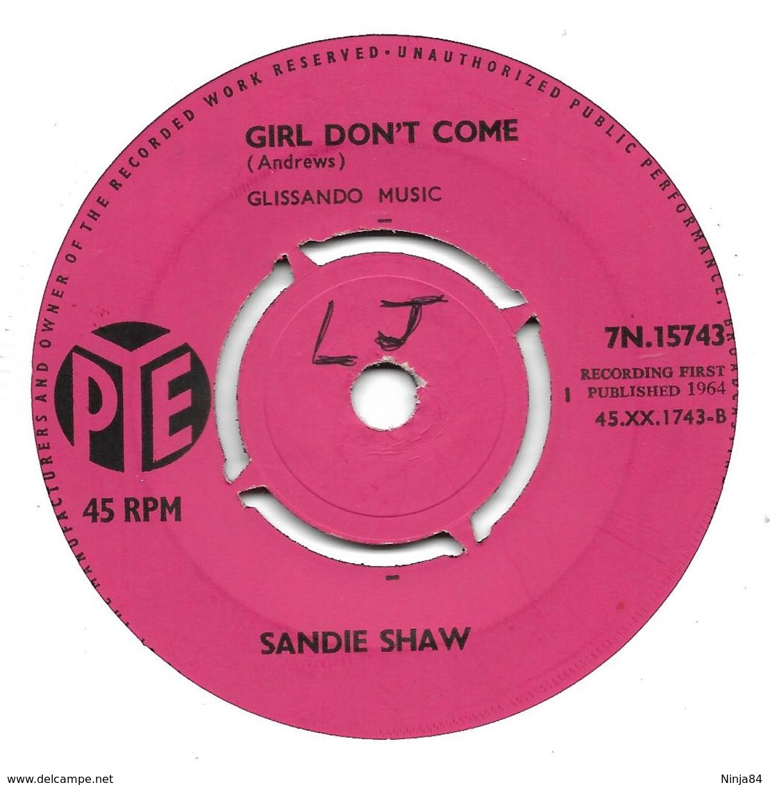 SP 45 RPM (7")   Sandie Shaw  "  I'd Be Far Better Off Without You  "  Angleterre - Autres - Musique Anglaise