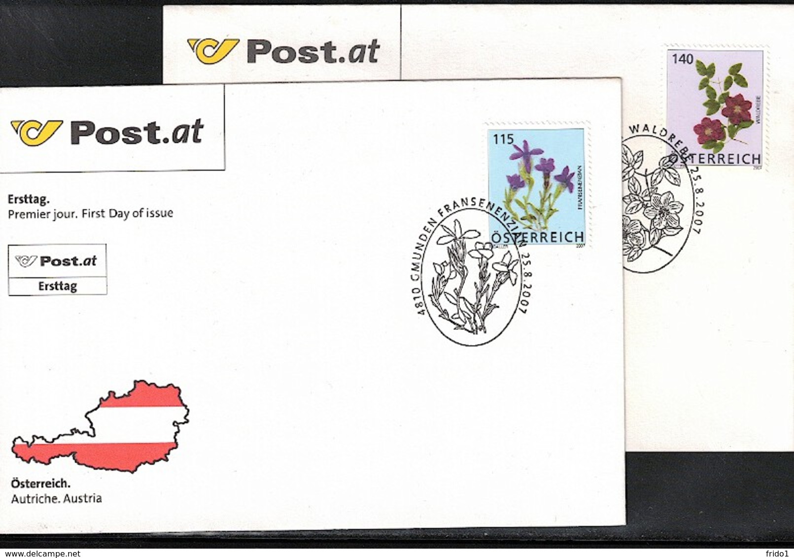 Austria / Oesterreich 2007 Flowers 2 FDC - Sonstige & Ohne Zuordnung