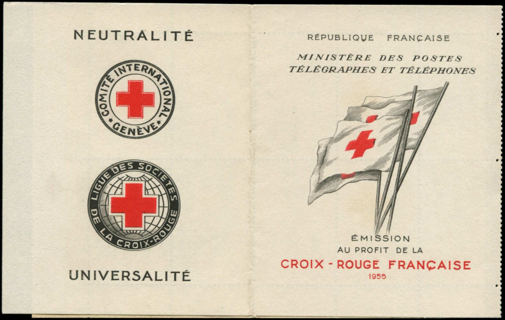 FRANCE Carnets Croix Rouge ** - 2004, Carnet De 10, Année 1955 - Cote: 450 - Croix Rouge