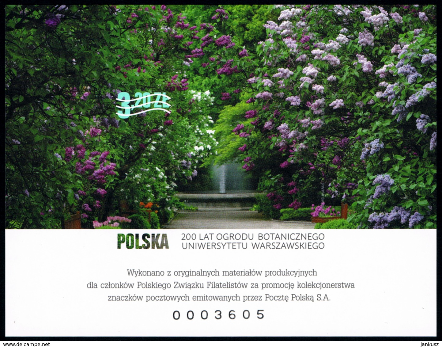 Poland 2018 Fi 4863ND A+B 200 Years Of The Botanical Garden Of The University Of Warsaw - Nuevos