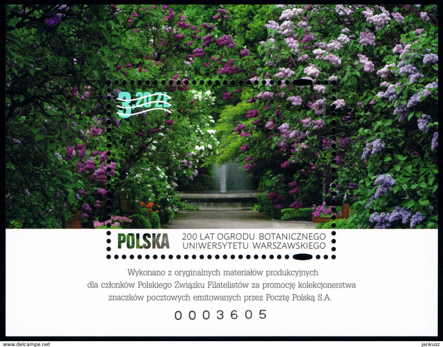 Poland 2018 Fi 4863ND A+B 200 Years Of The Botanical Garden Of The University Of Warsaw - Nuevos