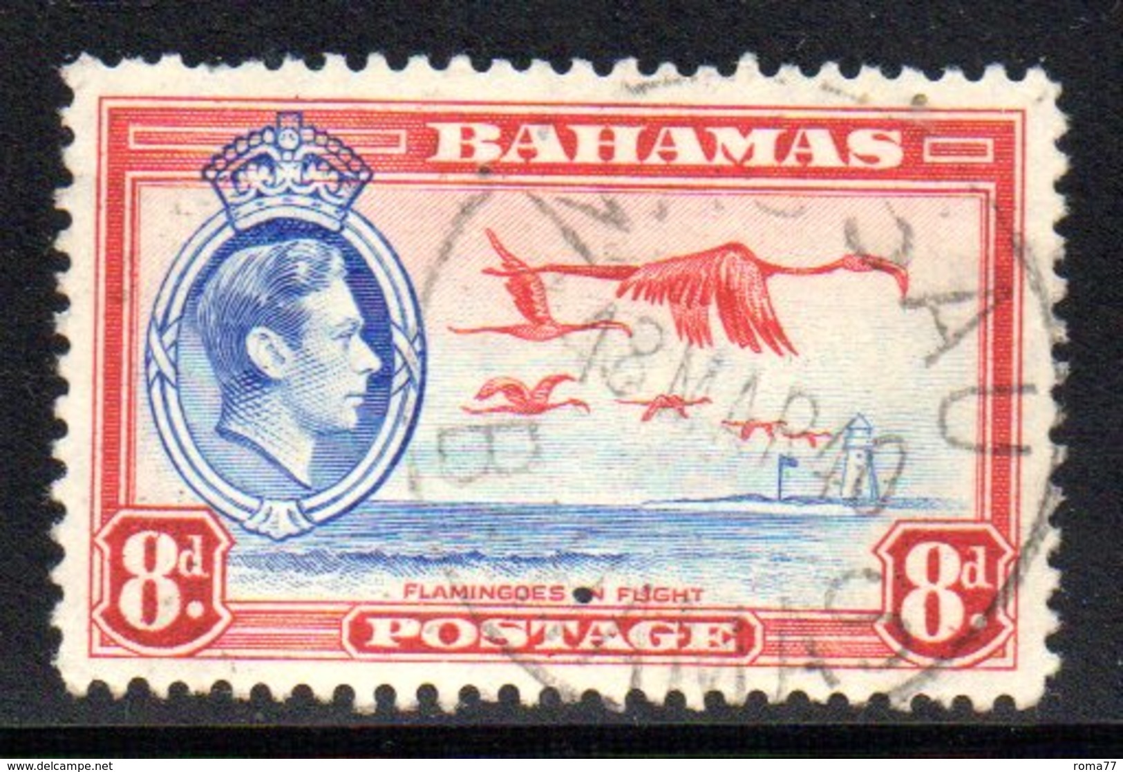 APR406 - BAHAMAS 1938 , Giorgio VI   Yvert N. 112  Usato  (2380A). - 1859-1963 Colonia Británica