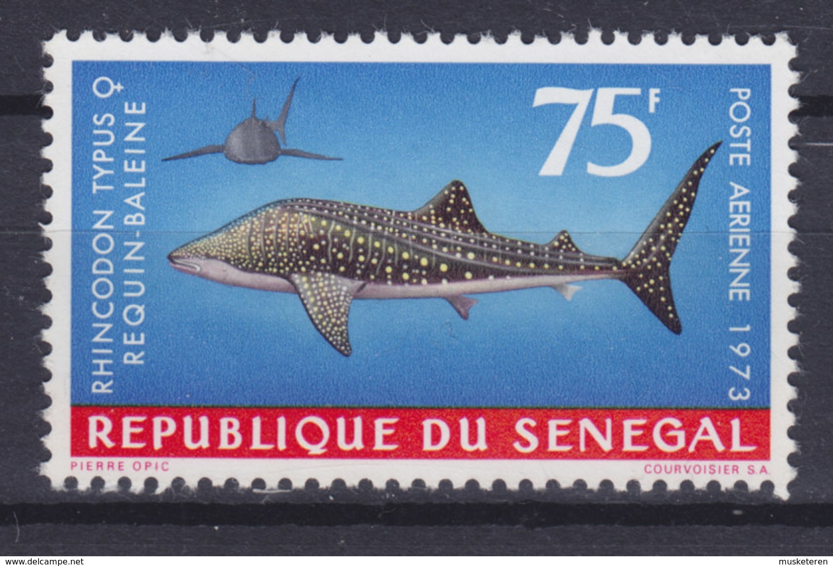 Senegal 1973 Mi. 529     75 Fr Meeresfauna Walhai Whaleshark MNG - Senegal (1960-...)