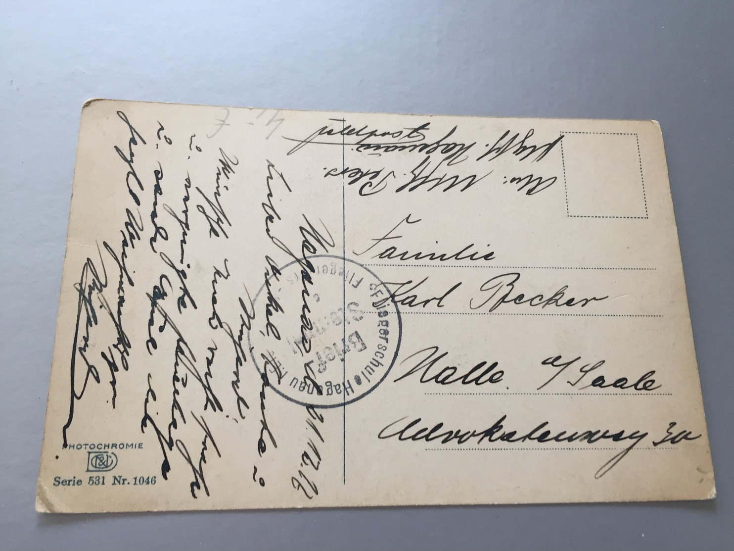 Feldpost 1.WK 1916 FLIEGERSCHULE HAGENAU I. Els. - Lettres & Documents