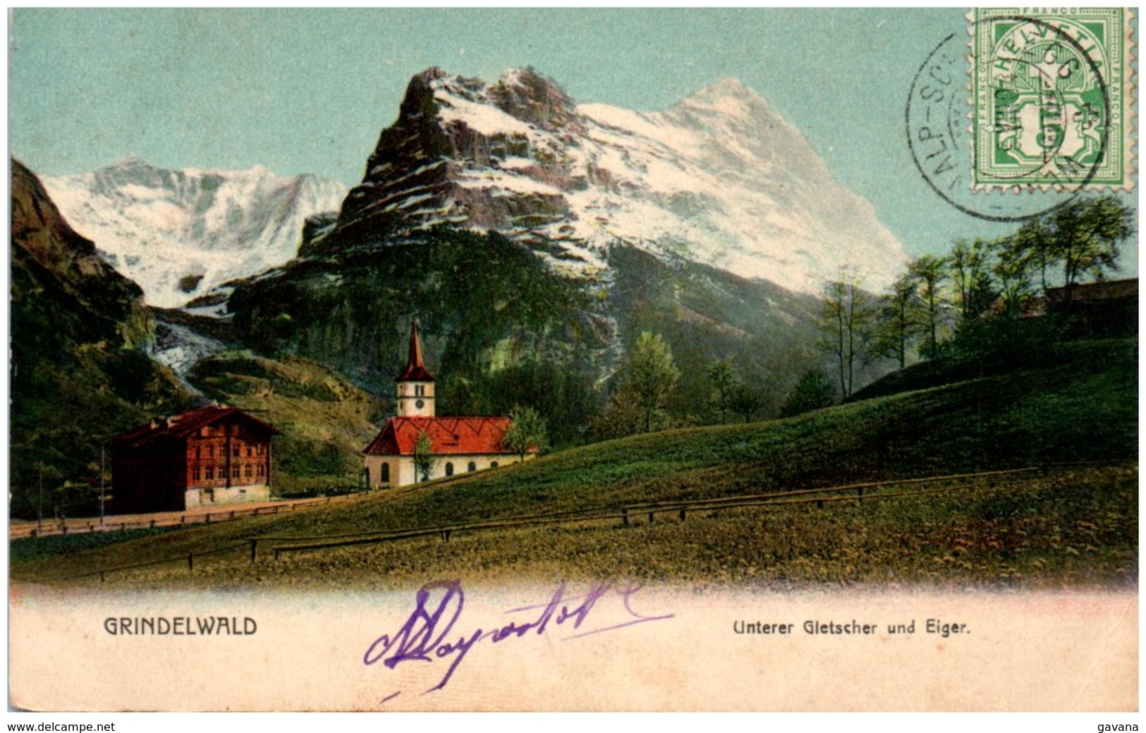 GRINDELWALD - Unterer Gletscher Und Eiger - Grindelwald