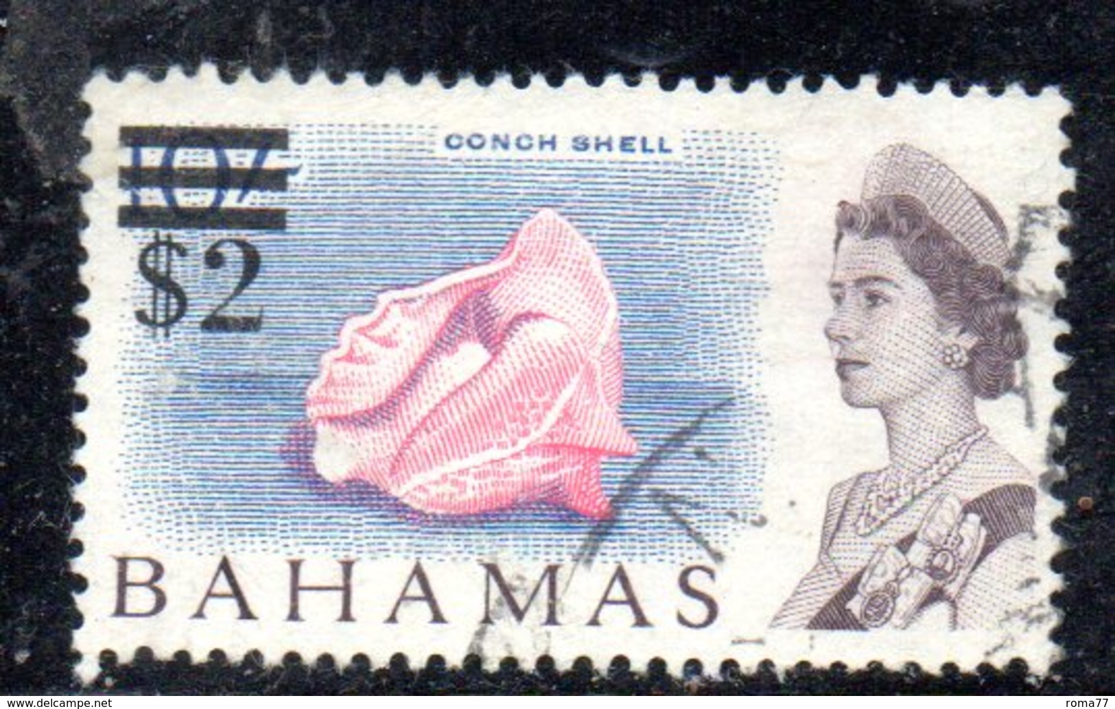 APR440 - BAHAMAS 1966 , 2 Doll/10sh Yvert N. 232  Usato  (2380A). - 1963-1973 Autonomia Interna