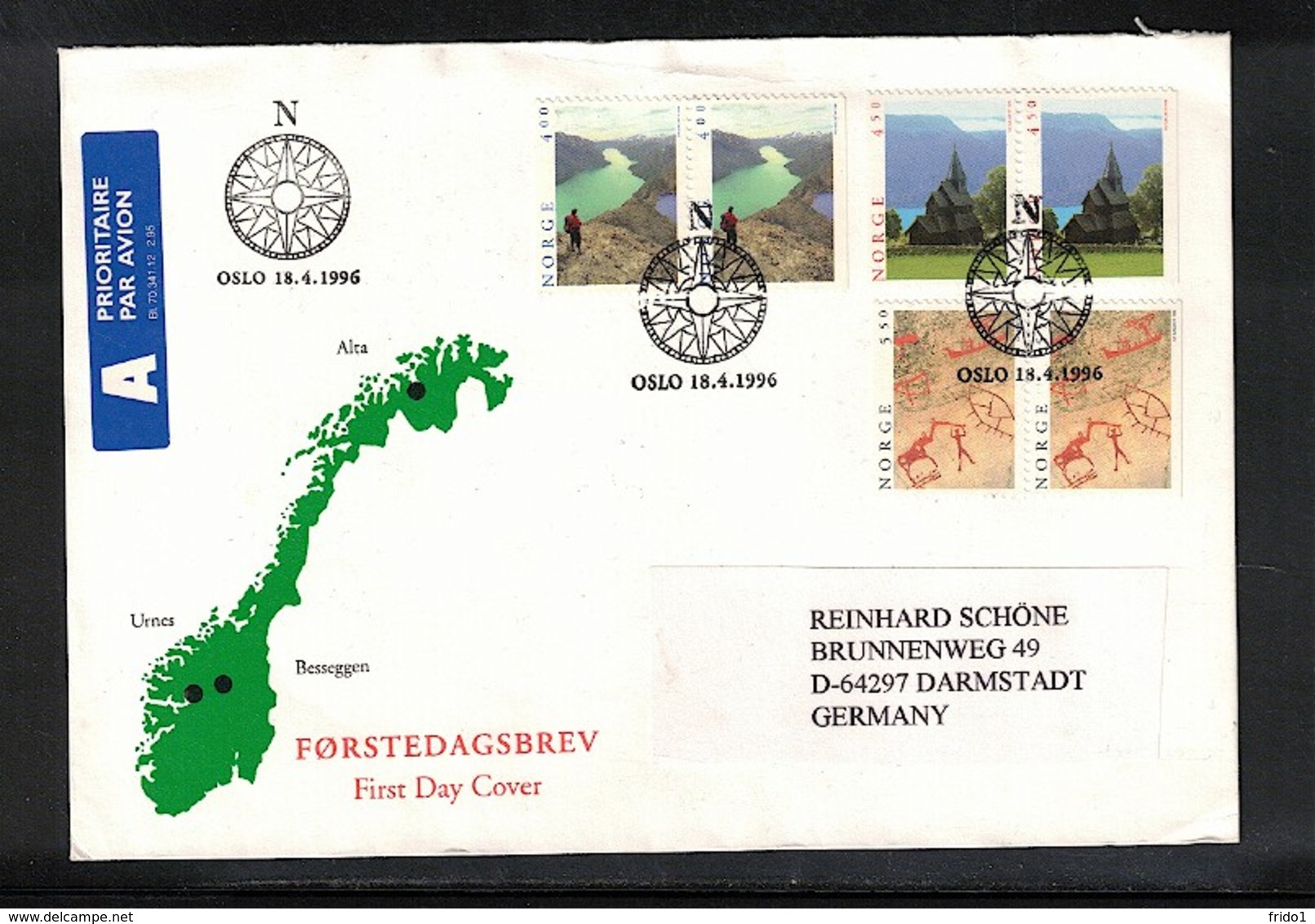 Norway 1996 Interesting FDC - Briefe U. Dokumente