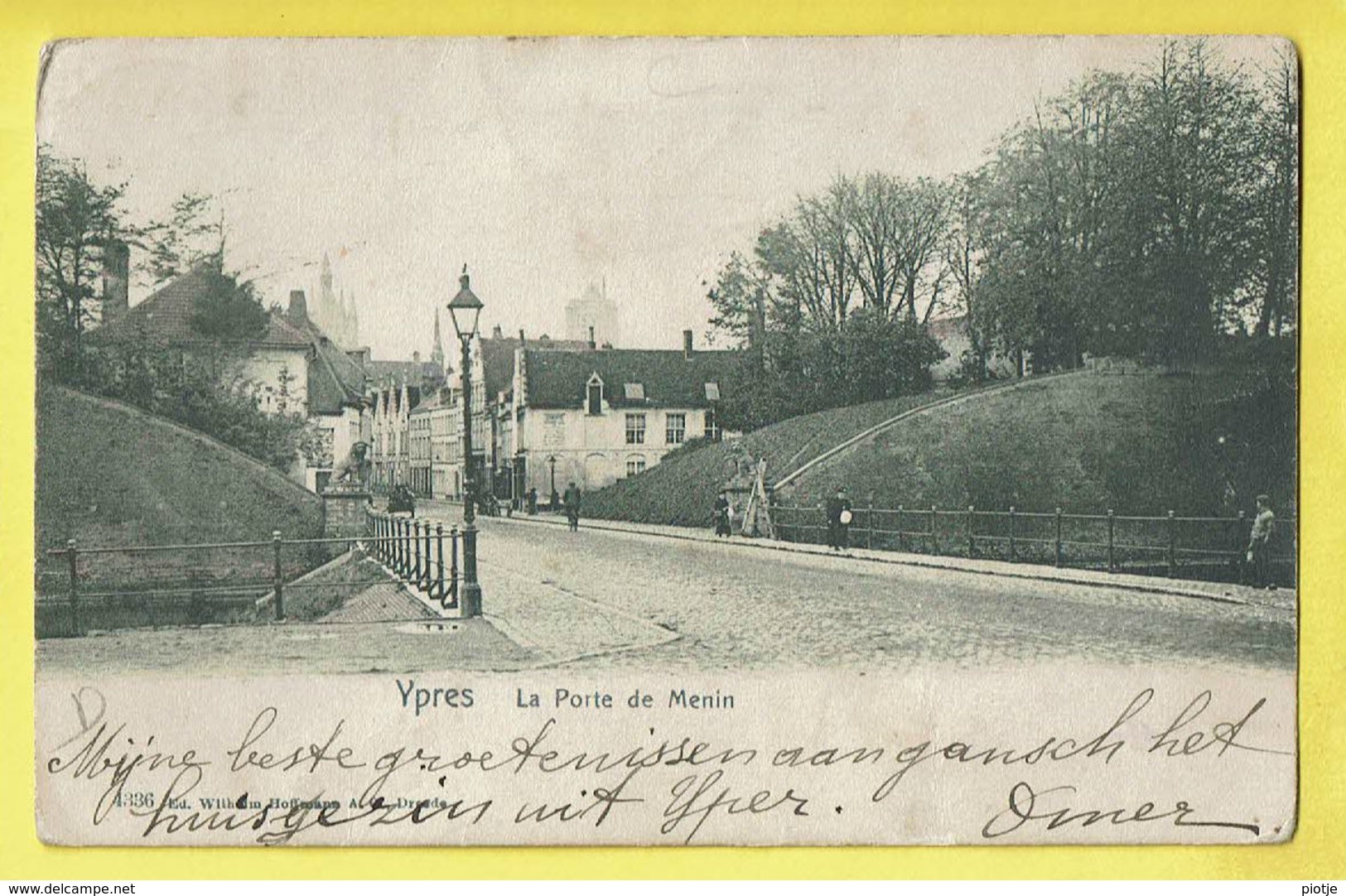 * Ieper - Ypres - Yper * (Edit A. Desramault) Porte De Menin, Menenpoort, Menin Gate, Statue Lions, Unique, TOP - Ieper