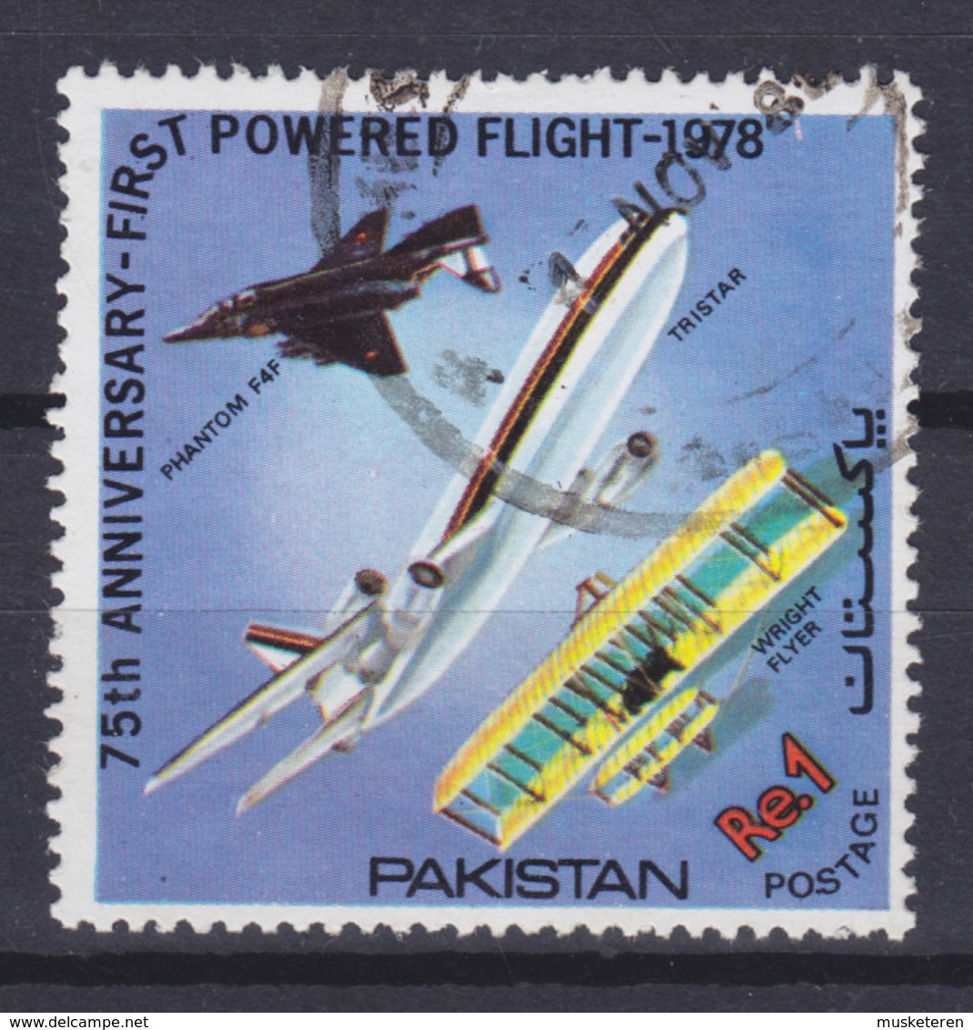 Pakistan 1978 Mi. 476    1 Re. Motorfluges Gebrüder Brothers Wright Anniversary - Pakistan
