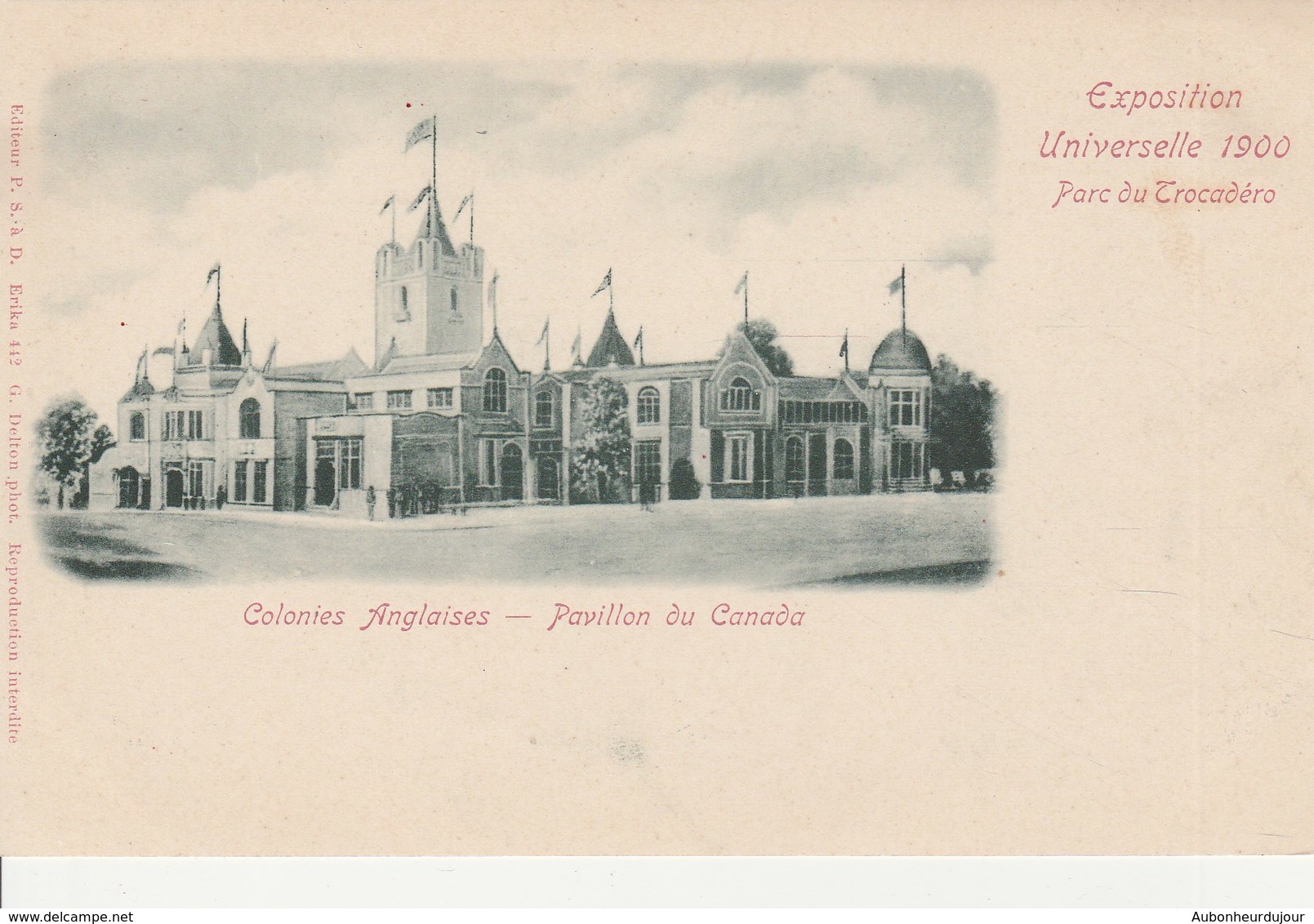 PARIS Exposition Universelle 1900 Pavillon Du Canada 64L - Expositions